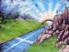 Jesus is the Bridge (Picture for Japan) - A4 Size