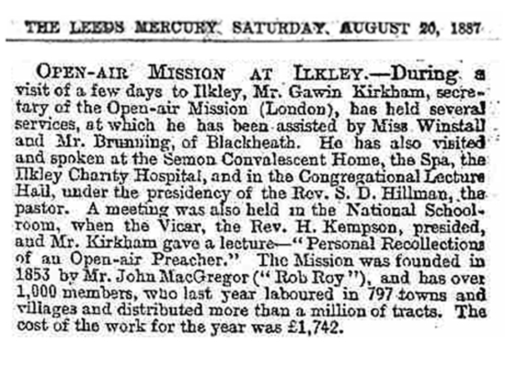 THE LEEDS MERCURY. SATURDAY. AUGUST 20, 1887